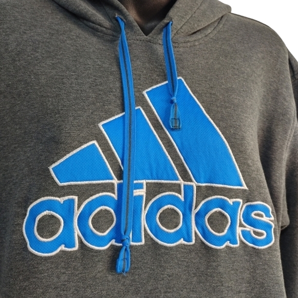 Adidas Men's Hoodie Gray Blue color Size M - Picture 4 of 7